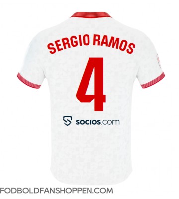 Sevilla Sergio Ramos #4 Hjemmebanetrøje 2023-24 Kortærmet